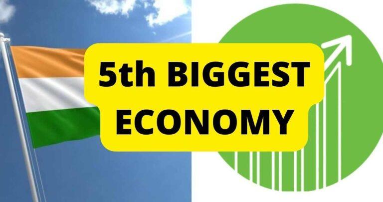 India Becomes 5th Biggest Economy